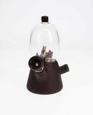 Chad G Glass Squirrel Hoarding Nuts Dome Waterpipe