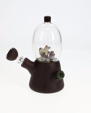 Chad G Glass Squirrel Hoarding Nuts Dome Waterpipe