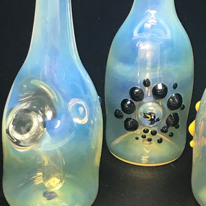 Mikey Willis Glass Fumed Saki Bottle Bubbler